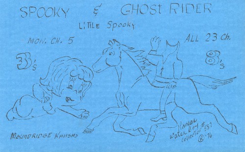 horse vintage ghost kansas qsl cb cbradio qslcard moundridge
