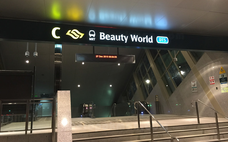 Beauty World Station - 27 Dec - Taking the first ride that arrives.