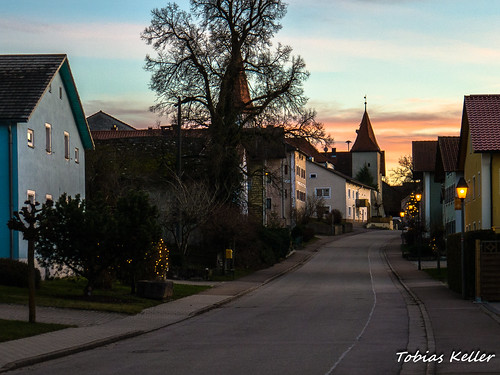 germany bayern deutschland bavaria abend dorf village sunsetlight 43 mittelfranken abendlicht querformat weisenburggunzenhausen büttelbronn