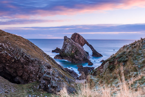 winter sunrise dawn scotland moray 2016 portknockie bowfiddlerock