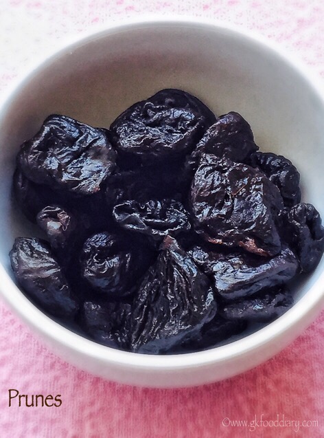 Prunes Puree Recipe for Babies 1  Prunes for Baby Constipation