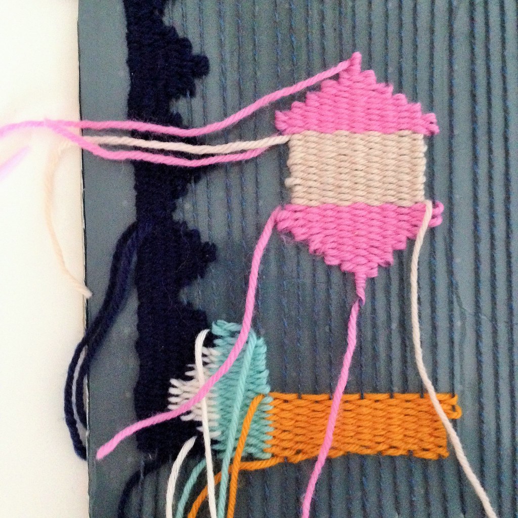 weaving a wallhanging