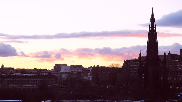 cityscape at dusk