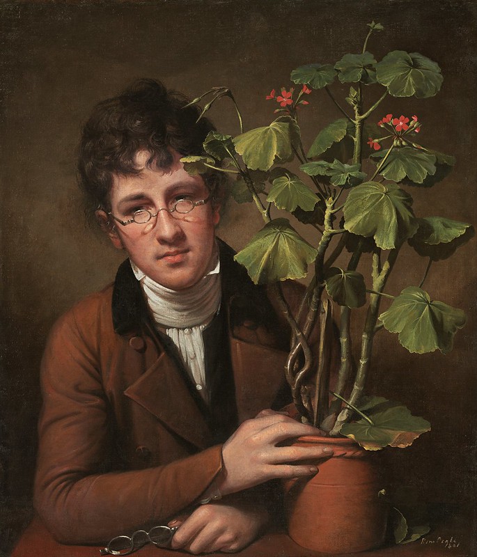 Rembrandt Peale - Rubens Peale with a Geranium (1801)