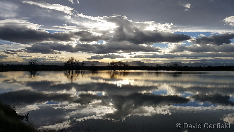 Beautiful reflections close out the first day of March 2016. (David Canfield)
