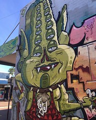 Street art in Leederville Perth. #streetart #graffiti #art #gallerywall