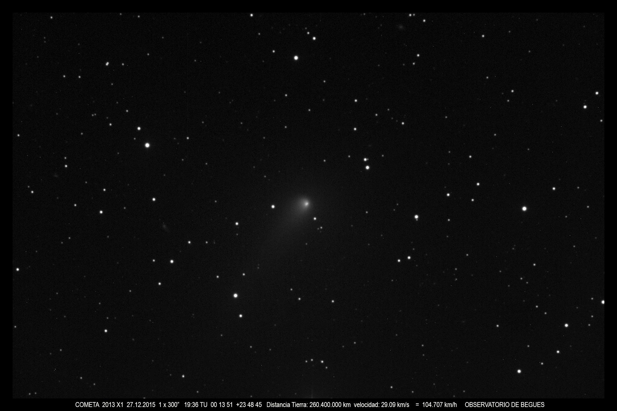 Cometa 2013 X1 27 12 2015
