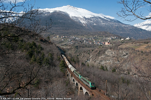 train torino italia trains astrid cti treno meana astride treni frejus 338 chiomonte e436 torinomodane captrain e436341