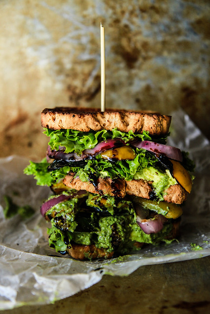 Ultimate Verde Veggie Sandwich- Gluten Free and Vegan from HeatherChristo.com