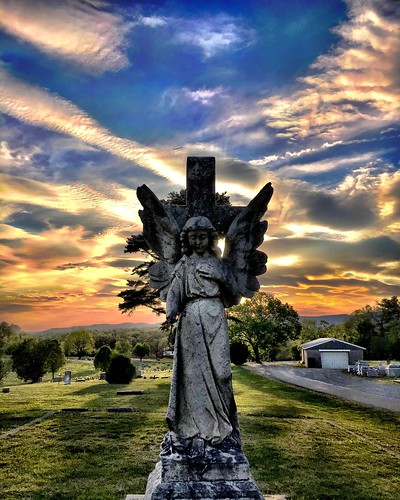 sun cemetery graveyard angel virginia roanoke angels va
