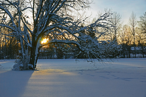 winter sunset sweden gävle