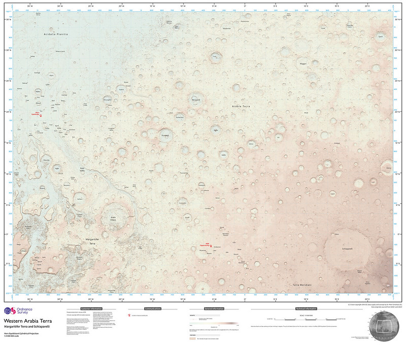 Ordnance Survey map of Mars