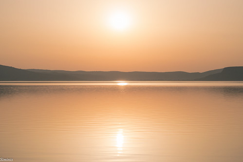 sunset sea sun mirror aegean greece serenity serene inverted sunsetlight mirroring mytilene sunsetcolors aegeansea sunsettime sunreflections siminis sunsetglare