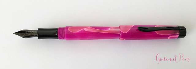 Review Monteverde Intima Neon Pink Fountain Pen - Stub @GouletPens (8)