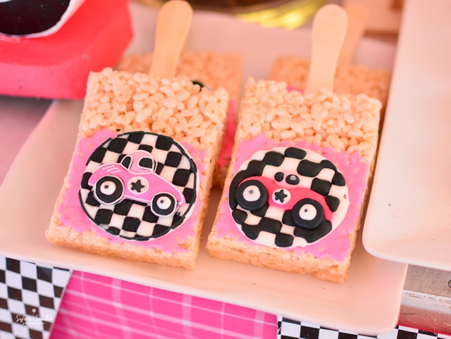 girly race car sweets