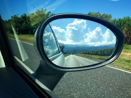 road clouds highway sideviewmirror