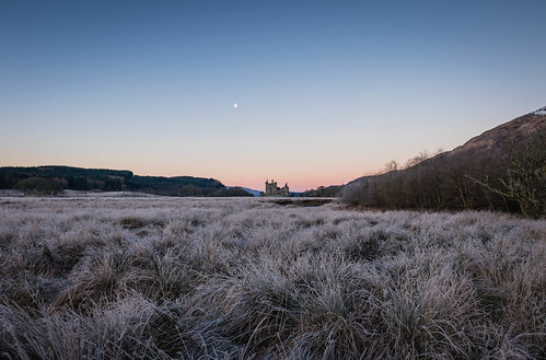 winter cold castle sunrise scotland frost mornings loch awe kilchurn kilchurncastle