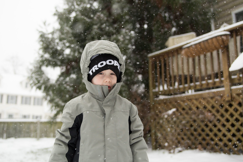 Liam in the snow