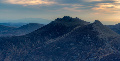 blue ireland panorama mountains color colour nature newcastle landscape landscapes peak summit northernireland countydown mournes slievecommedagh mournewall