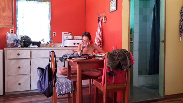 Nuestro apartamento en Cayo Caulker, Belize.