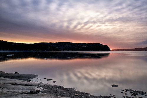 ca mer canada sunrise river de soleil eau quebec coucher ciel fjord nuage extérieur saguenay coucherdesoleil glace leverdesoleil labaie rivière
