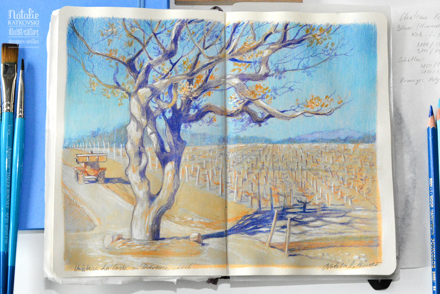 My sketches in Provence