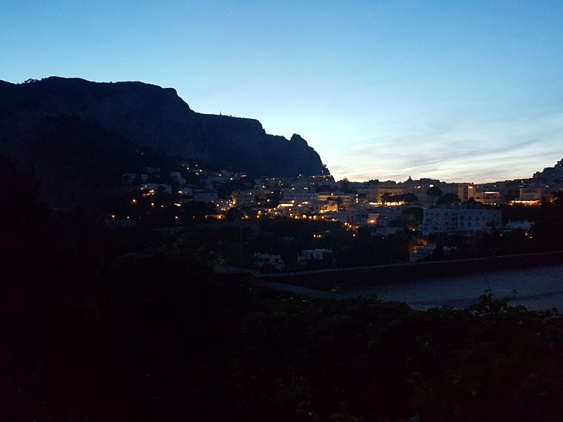 Capri at night