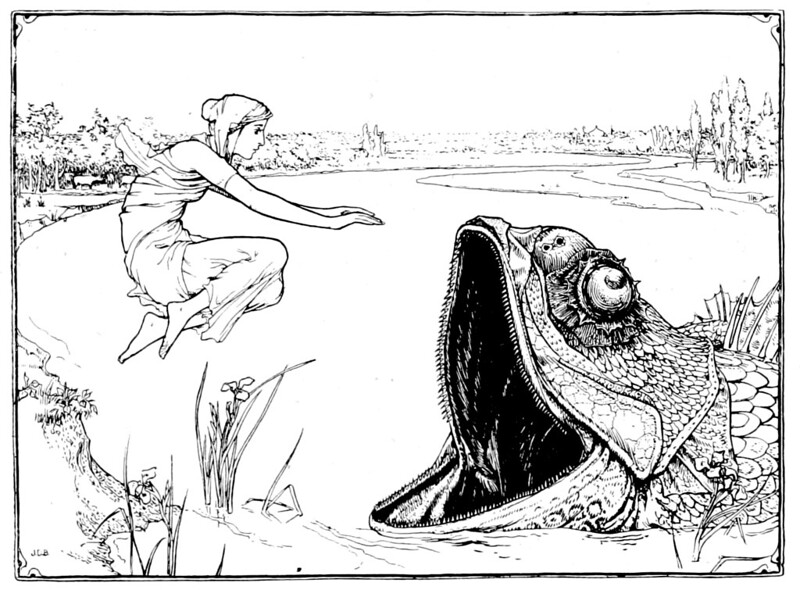 John D Batten - Second Illustration from "Indian Fairy Tales," 1892