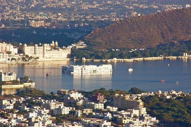 Taj Lake Palace panorama