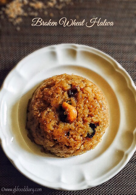 Broken Wheat Halwa Recipe for Toddlers and Kids