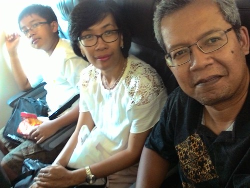 Pesawat Citilink perjalanan pulang ke Palembang