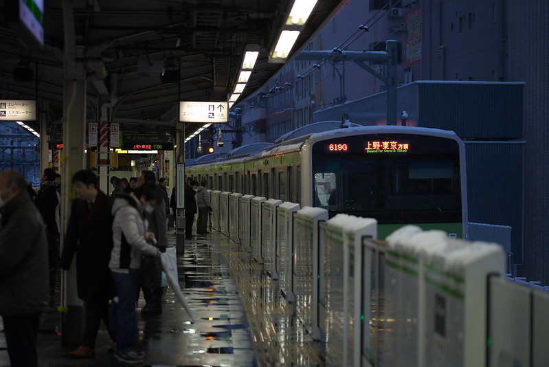 Tokyo Train Story 雪の山手線 2016年1月18日