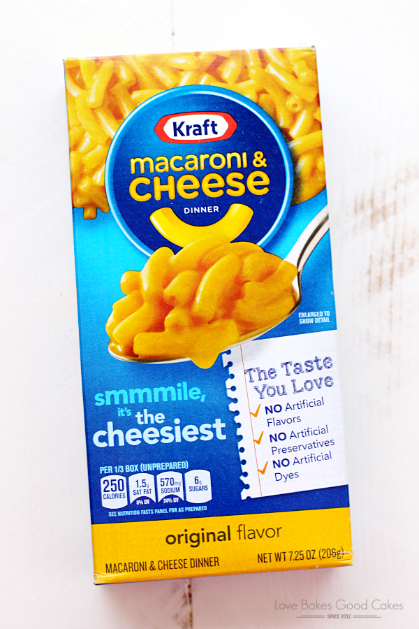 A box of Kraft Macaroni and Cheese.