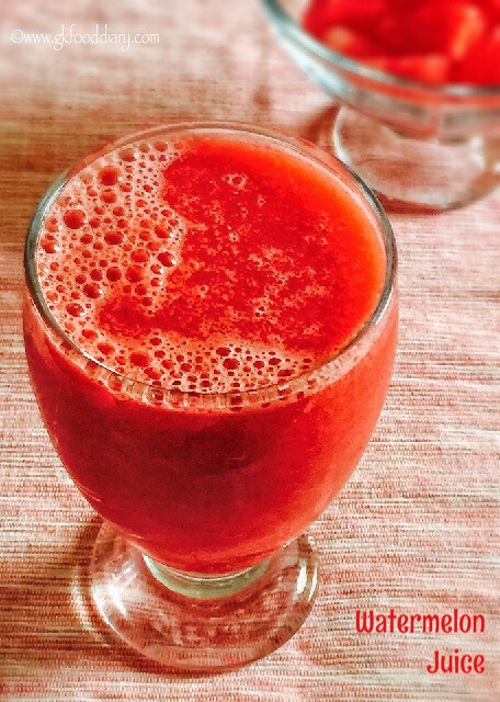 Watermelon Juice Recipe for Babies, Toddlers and Kids2