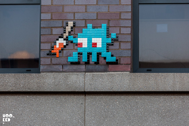 French Street Artist Invader installs new 8-Bit Mosaic in London