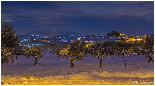 landscape neve notturno pasesaggi fontanarosa