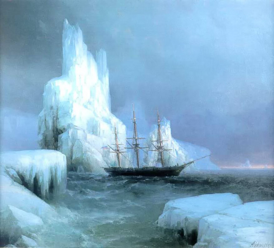 Icebergs by Ivan Aivazovsky c.1860