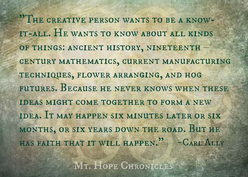 On Memorization @ Mt. Hope Chronicles