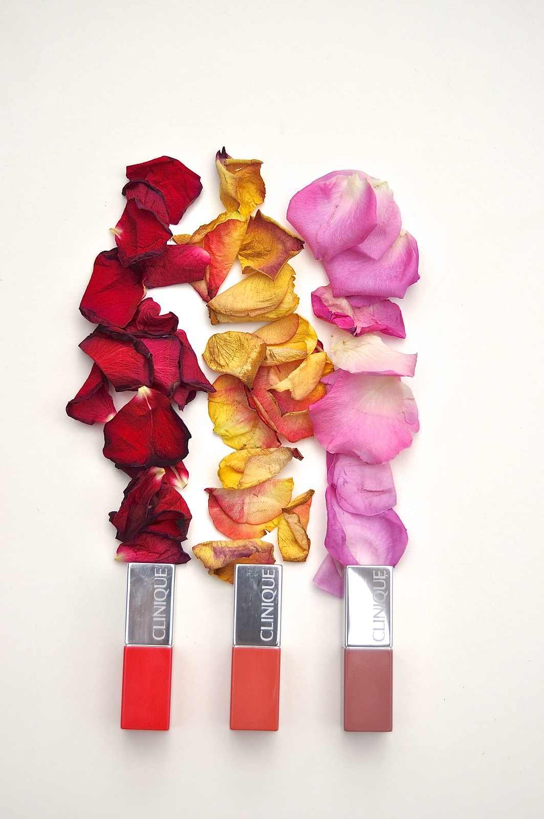 Clinique Lip Pop lipstick in Nude, Cherry and Melon 1