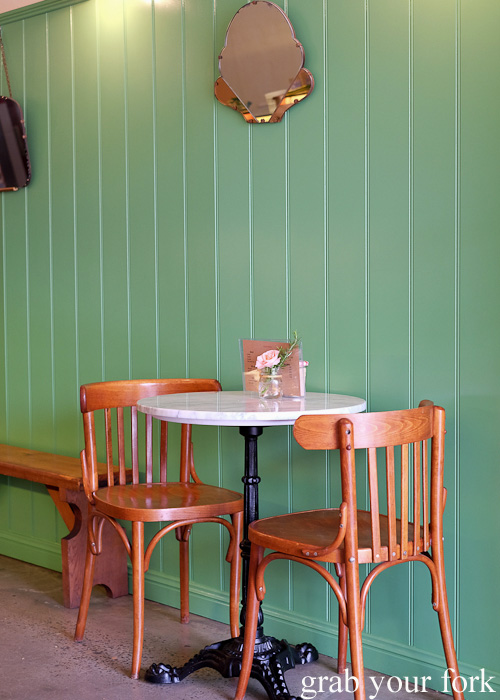 Bentwood chair seating at Gelato Franco, Marrickville
