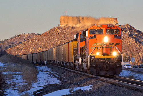 railroad train colorado bnsf castlerock emd coaltrain sd70ace jointline bnsf9251