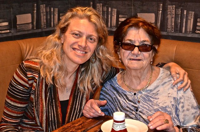 me and grandma at Nan and Byron's Restaurant in Charlotte, North Carolina