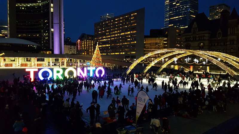 City Hall skating Toronto