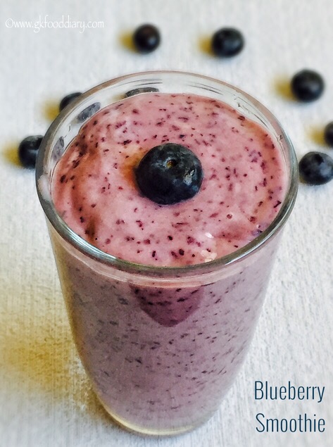 Blueberry Smoothie Recipe for Babies, Toddlers and Kids3