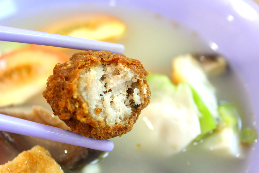 Orchard Road: My Favourite Cafe Yong Tau Foo Meatball Inside