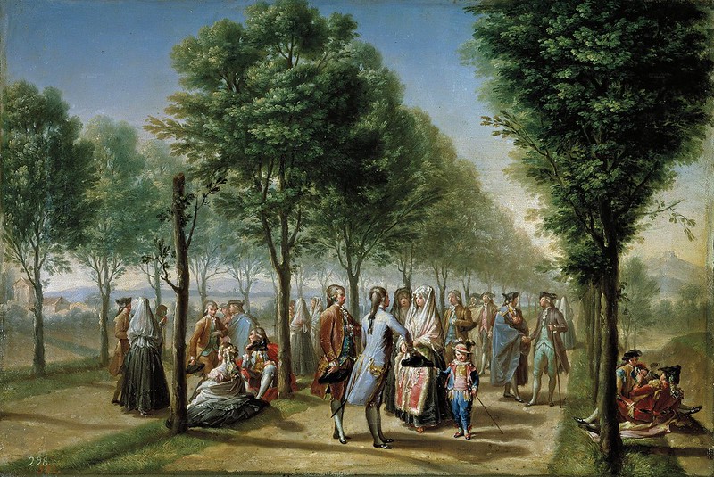 Francisco Bayeu - El paseo de las Delicias de Madrid (c.1784)