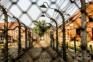 Alambrado en Auschwitz I