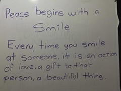 Peace begins with a Smile