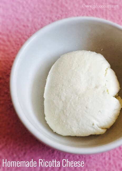 Homemade Ricotta Cheese Recipe for Babies, Toddlers and Kids1
