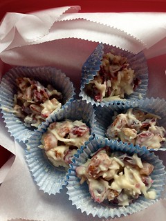 White Chocolate Nut Clusters